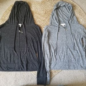 Zip up hoodies